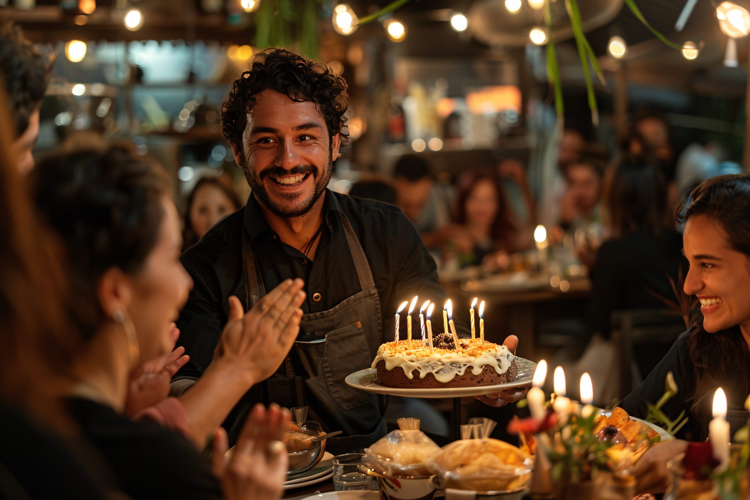 feter son anniversaire en groupe dans un restaurant